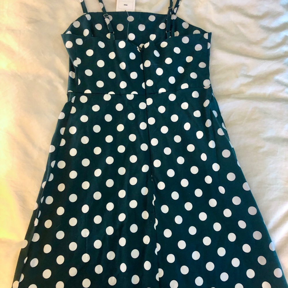 Urban Outfitters Green Polka Dot Dress - Picture 4 of 6